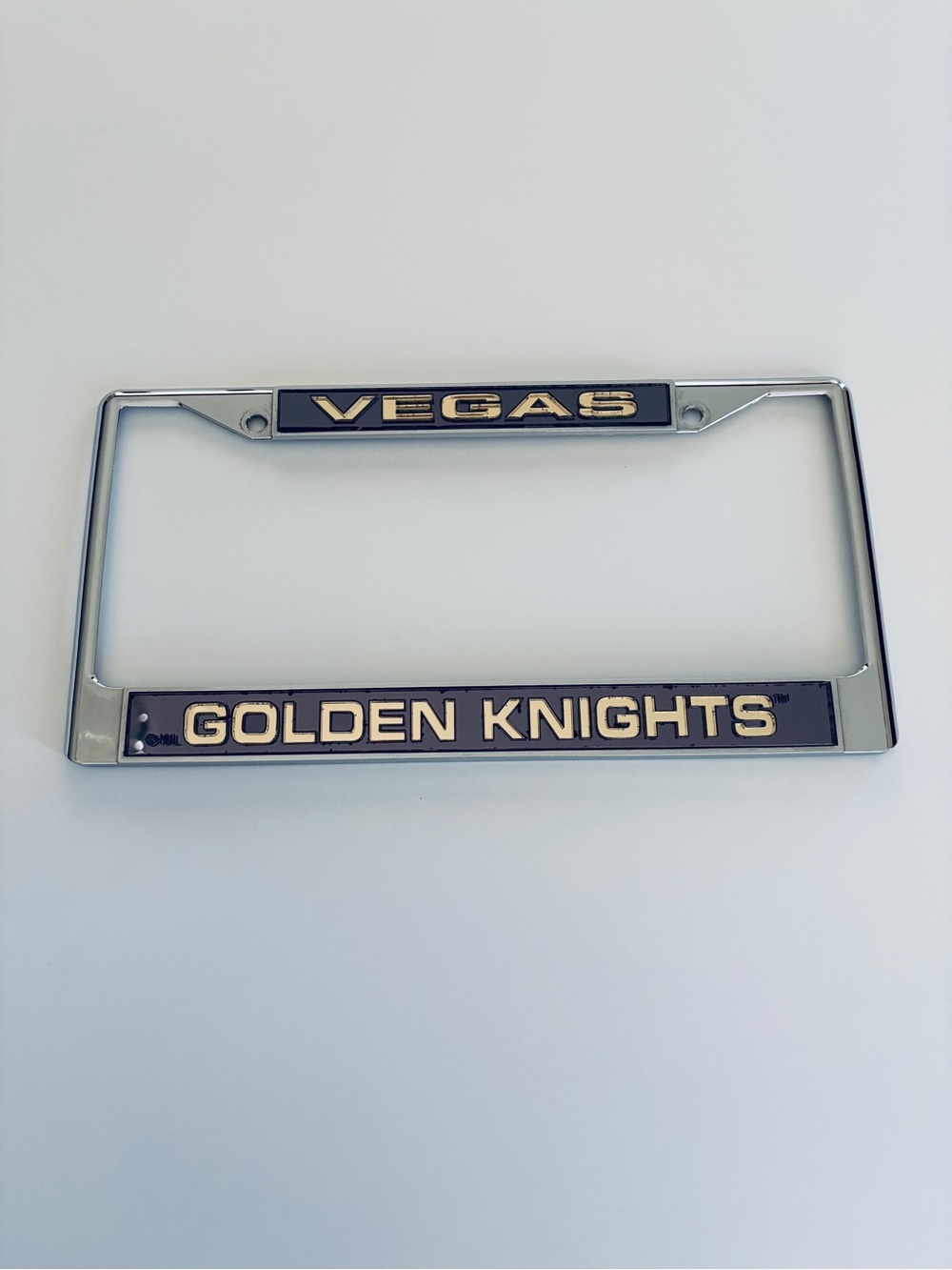 Vegas Golden Knights Chrome Metal License Plate Frame Holder NHL Hockey Fan
